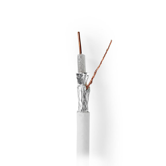 NEDIS CSBR4050WT1000 Coax Cable 4G / LTE-Proof 100 m Reel White (Ομοαξονικό καλώδιο 4G / LTE για την διαν...) NEDIS CSBR4050WT1000 Coax Cable 4G / LTE-Proof 100 m Reel White (Ομοαξονικό καλώδιο 4G / LTE για την διαν...)