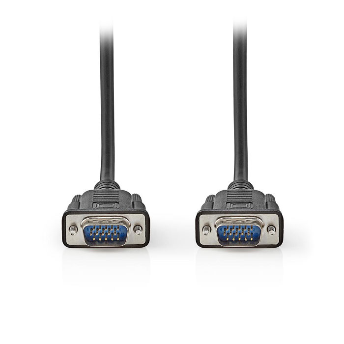 NEDIS CCGT59000BK20 VGA Cable VGA Male VGA Male 2.0 m Black (Καλώδιο VGA αρσ) NEDIS CCGT59000BK20 VGA Cable VGA Male VGA Male 2.0 m Black (Καλώδιο VGA αρσ)