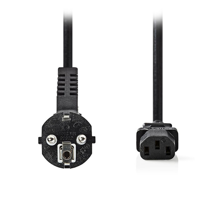 NEDIS CEGT10000BK20 Power Cable Schuko Male IEC-320-C13 2.0 m Black (Καλώδιο τροφοδοσίας Schuko αρσ) NEDIS CEGT10000BK20 Power Cable Schuko Male IEC-320-C13 2.0 m Black (Καλώδιο τροφοδοσίας Schuko αρσ)
