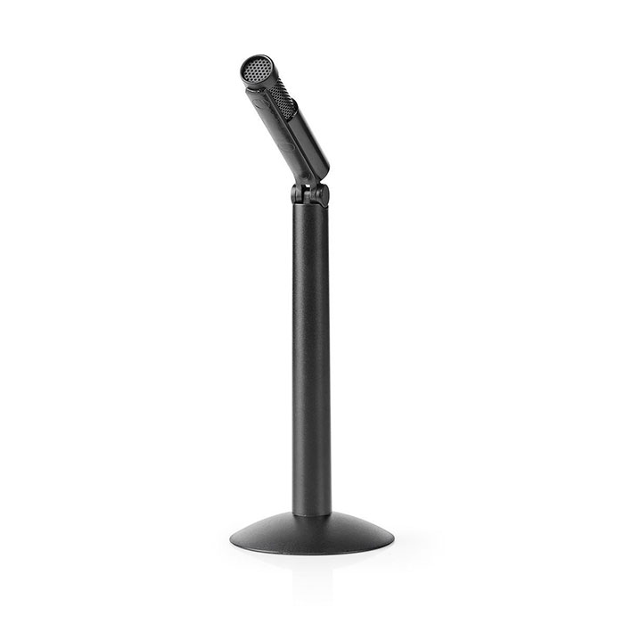 NEDIS MICSJ100BK Wired Microphone Stand Adjustable Angle 3.5 mm (Ενσύρματο μικρόφωνο με ενσωματωμένη βάση...) NEDIS MICSJ100BK Wired Microphone Stand Adjustable Angle 3.5 mm (Ενσύρματο μικρόφωνο με ενσωματωμένη βάση...)