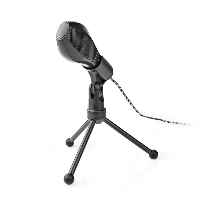 NEDIS MICTU100BK Wired Microphone Dual Condenser With Tripod USB (Ενσύρματο μικρόφωνο με τρίποδα και καλώδ...) NEDIS MICTU100BK Wired Microphone Dual Condenser With Tripod USB (Ενσύρματο μικρόφωνο με τρίποδα και καλώδ...)