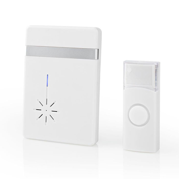 NEDIS DOORB212WT Wireless Doorbell Set Battery Powered 36 Melodies (Ασύρματο φορητό κουδούνι με LED ένδειξη ...) NEDIS DOORB212WT Wireless Doorbell Set Battery Powered 36 Melodies (Ασύρματο φορητό κουδούνι με LED ένδειξη ...)
