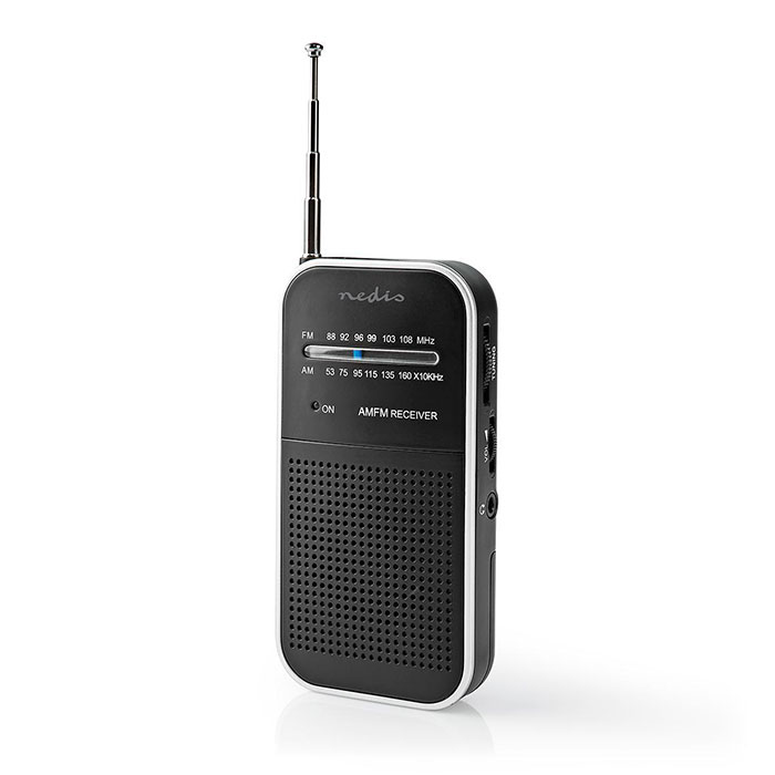 NEDIS RDFM1110SI FM / AM Radio 1.5 W Pocket Size Silver / Black (Μini φορητό ραδιόφωνο FM/ΑΜ, σε μαύρο/ασ...) NEDIS RDFM1110SI FM / AM Radio 1.5 W Pocket Size Silver / Black (Μini φορητό ραδιόφωνο FM/ΑΜ, σε μαύρο/ασ...)