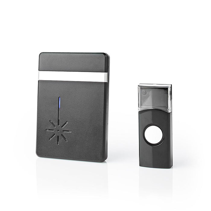 NEDIS DOORB212BK Wireless Doorbell Set Battery Powered 36 Melodies (Ασύρματο κουδούνι με LED ένδειξη και δυν...) NEDIS DOORB212BK Wireless Doorbell Set Battery Powered 36 Melodies (Ασύρματο κουδούνι με LED ένδειξη και δυν...)