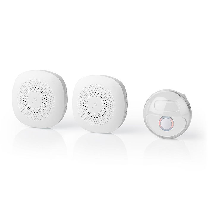 NEDIS DOORB222CWT2 Wireless Doorbell Set Mains Powered 36 Melodies 2x Receiver (Ασύρματο σετ κουδουνιού με 2 δέκτες, 80d...) NEDIS DOORB222CWT2 Wireless Doorbell Set Mains Powered 36 Melodies 2x Receiver (Ασύρματο σετ κουδουνιού με 2 δέκτες, 80d...)