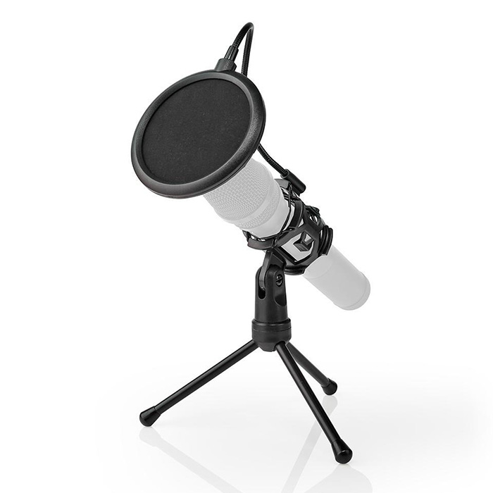 NEDIS MPST00BK Microphone Table Tripod Pop Filter Black (Επιτραπέζιος τρίποδας μικροφώνου με pop ...) NEDIS MPST00BK Microphone Table Tripod Pop Filter Black (Επιτραπέζιος τρίποδας μικροφώνου με pop ...)