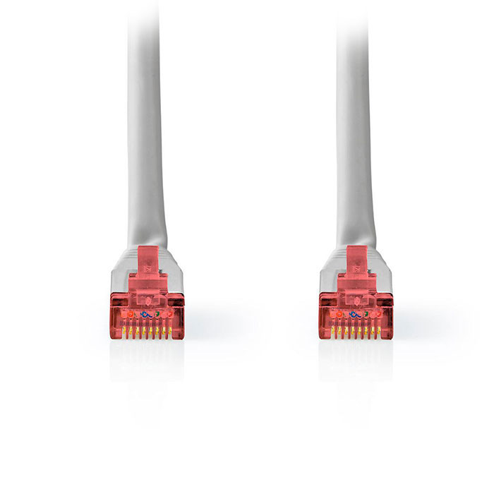 NEDIS CCGT85221GY300 CAT6 Cable RJ45 RJ45 S/FTP 30.0 m Round PVC Grey Tag (Καλώδιο δικτύου CAT 6, S/FTP, 30m σε γκρ...) NEDIS CCGT85221GY300 CAT6 Cable RJ45 RJ45 S/FTP 30.0 m Round PVC Grey Tag (Καλώδιο δικτύου CAT 6, S/FTP, 30m σε γκρ...)