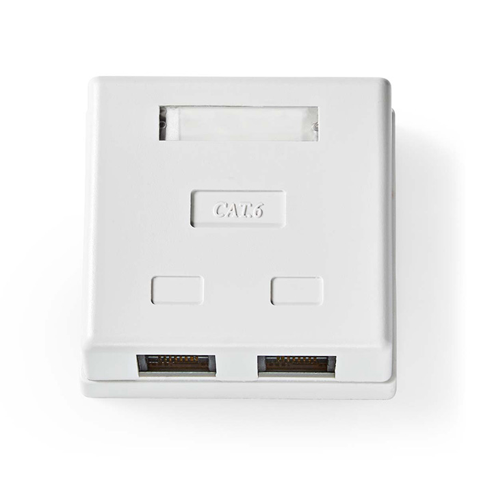 NEDIS CCGP89110WT NETWORK WALL BOX 2 PORTTS UTP CAT6 WHITE (Πρίζα τοίχου εξωτερική U/UTP CAT6 με 2x ...) NEDIS CCGP89110WT NETWORK WALL BOX 2 PORTTS UTP CAT6 WHITE (Πρίζα τοίχου εξωτερική U/UTP CAT6 με 2x ...)