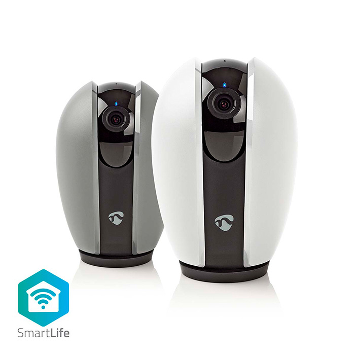 NEDIS WIFICI21CGY SMARTLIFE INDOOR CAMERA WI-FI FULL HD 1080p PAN TIL DARK GREY / WHITE (WiFi Smart IP κάμερα Pan/Tilt Full HD 1 NEDIS WIFICI21CGY SMARTLIFE INDOOR CAMERA WI-FI FULL HD 1080p PAN TIL DARK GREY / WHITE (WiFi Smart IP κάμερα Pan/Tilt Full HD 1