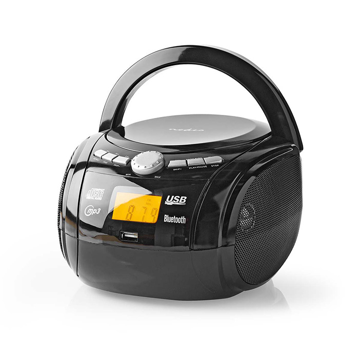 NEDIS SPBB100BK CD PLAYER BOOMBOX 9W BLUETOOTH / FM BLACK (Φορητό bluetooth ραδιόφωνο με CD / USB /...) NEDIS SPBB100BK CD PLAYER BOOMBOX 9W BLUETOOTH / FM BLACK (Φορητό bluetooth ραδιόφωνο με CD / USB /...)