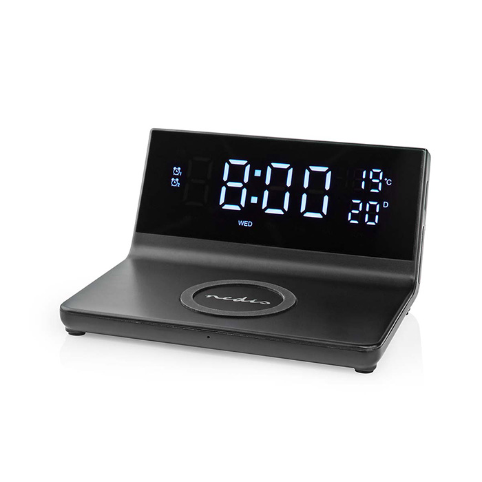 NEDIS WCACQ20BK ALARM CLOCK WITH WIRELESS CHARGING 5 / 7.5 / 10 / 15W (Aσύρματος Qi ταχυφορτιστής κινητού & επι...) NEDIS WCACQ20BK ALARM CLOCK WITH WIRELESS CHARGING 5 / 7.5 / 10 / 15W (Aσύρματος Qi ταχυφορτιστής κινητού & επι...)
