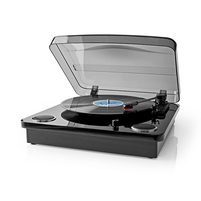 NEDIS TURN300BK TURNTABLE 33 / 45 / 78 rpm BELT DRIVE 18W BLACK (Πικάπ με καπάκι, Bluetooth και λειτουργί...) NEDIS TURN300BK TURNTABLE 33 / 45 / 78 rpm BELT DRIVE 18W BLACK (Πικάπ με καπάκι, Bluetooth και λειτουργί...)