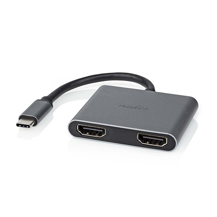 NEDIS CCGP64670BK01   USB 3.2 Gen 1x1, USB Type-C .  2xHDMI .,    0.10m. ( 