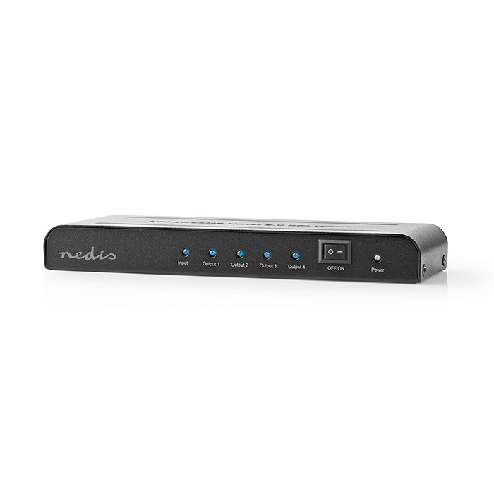 NEDIS VSPL3474AT HDMI SPLITTER WITH 4PORTS 4K@60Hz ANTHRACITE (Splitter HDMI 4 θυρών, με λειτουργία EDI...) NEDIS VSPL3474AT HDMI SPLITTER WITH 4PORTS 4K@60Hz ANTHRACITE (Splitter HDMI 4 θυρών, με λειτουργία EDI...)