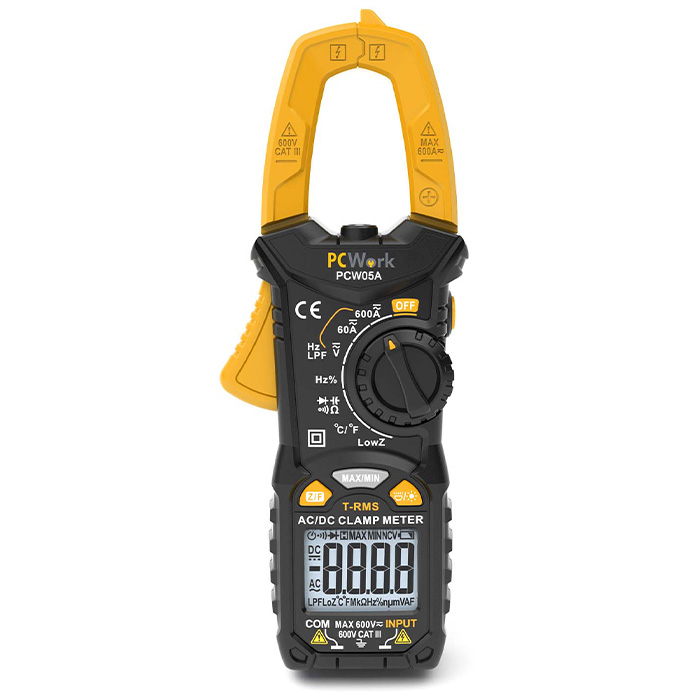 PCWork PCW05A True RMS Digital Clamp Meter (Ψηφιακή αμπεροτσιμπίδα True RMS, με οθόν...) PCWork PCW05A True RMS Digital Clamp Meter (Ψηφιακή αμπεροτσιμπίδα True RMS, με οθόν...)