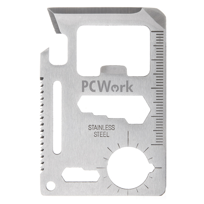 PCWork PCW08D 11-1 MULTIFUNCTIONAL TOOL CREDIT CARD-DESIGN (Πολυεργαλείο 11 σε 1) PCWork PCW08D 11-1 MULTIFUNCTIONAL TOOL CREDIT CARD-DESIGN (Πολυεργαλείο 11 σε 1)