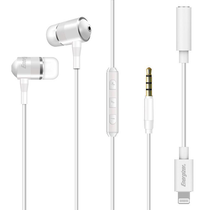 ENERGIZER UIL35WH Earphones UIL35 Metal lightning white (Mεταλλικά ακουστικά με μικρόφωνο, με σύν...) ENERGIZER UIL35WH Earphones UIL35 Metal lightning white (Mεταλλικά ακουστικά με μικρόφωνο, με σύν...)