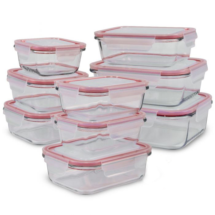 C-FHD 4011 G SET OF 9 GLASS FRESH FOOD CONTAINERS (Σετ γυάλινων δοχείων αποθήκευσης τροφίμω...) C-FHD 4011 G SET OF 9 GLASS FRESH FOOD CONTAINERS (Σετ γυάλινων δοχείων αποθήκευσης τροφίμω...)
