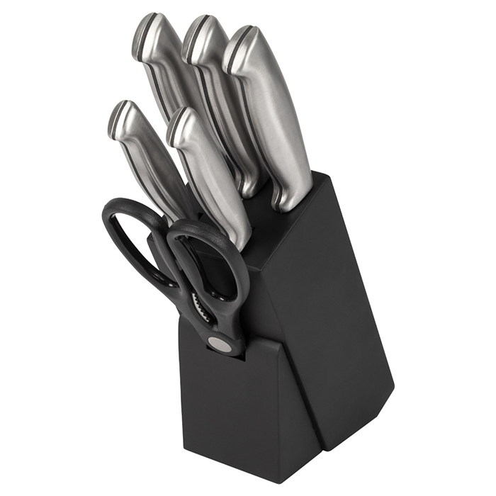 C-MBS 4018 BLACK KNIFE BLOCK SET, 7PCS (Σετ ανοξείδωτα μαχαίρια με ξύλινη βάση, ...) C-MBS 4018 BLACK KNIFE BLOCK SET, 7PCS (Σετ ανοξείδωτα μαχαίρια με ξύλινη βάση, ...)