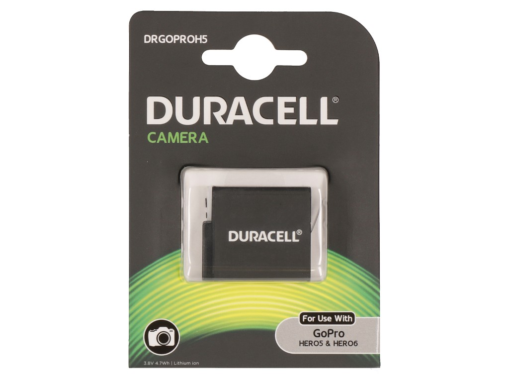 Duracell DRGOPROH5 Action Camera Battery 3.8V 1250mAh (Action Camera Battery 38V 1250mAh<br><br...) Duracell DRGOPROH5 Action Camera Battery 3.8V 1250mAh (Action Camera Battery 38V 1250mAh<br><br...)