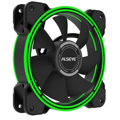 Case Cooler 12cm Green Alseye HALO 4.0 (4897059872940)